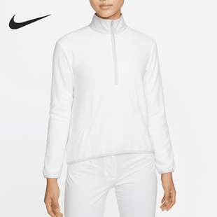 Nike/耐克官方正品2025新款女士摇粒绒长袖高尔夫上衣DA3237-100
