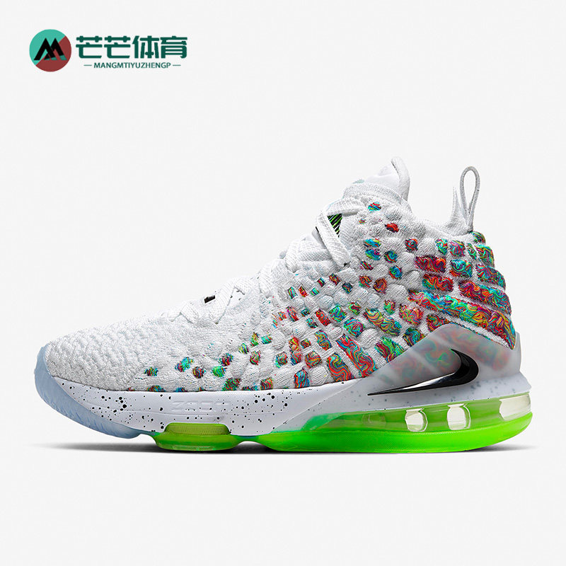 Nike/耐克正品运动大童女子GS时尚潮流实战气垫篮球鞋 BQ5594-100