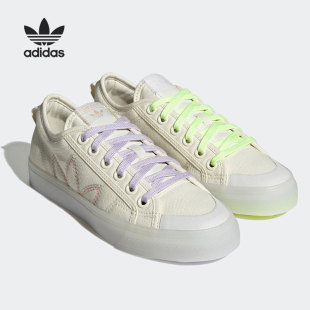 Adidas NIZZA 三叶草男女运动休闲板鞋 GX2731 阿迪达斯官方正品