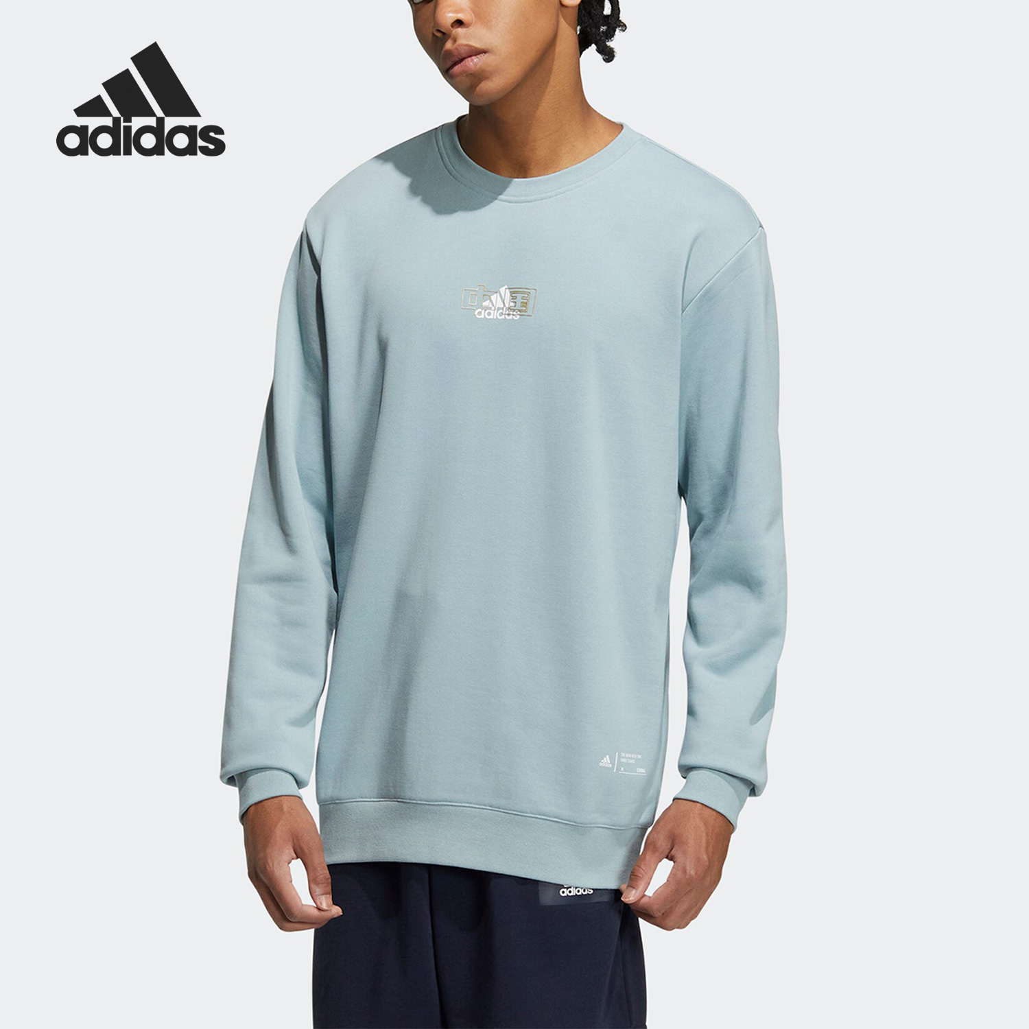 Adidas/阿迪达斯官方正品冬季新款男女运动休闲圆领卫衣IB2754