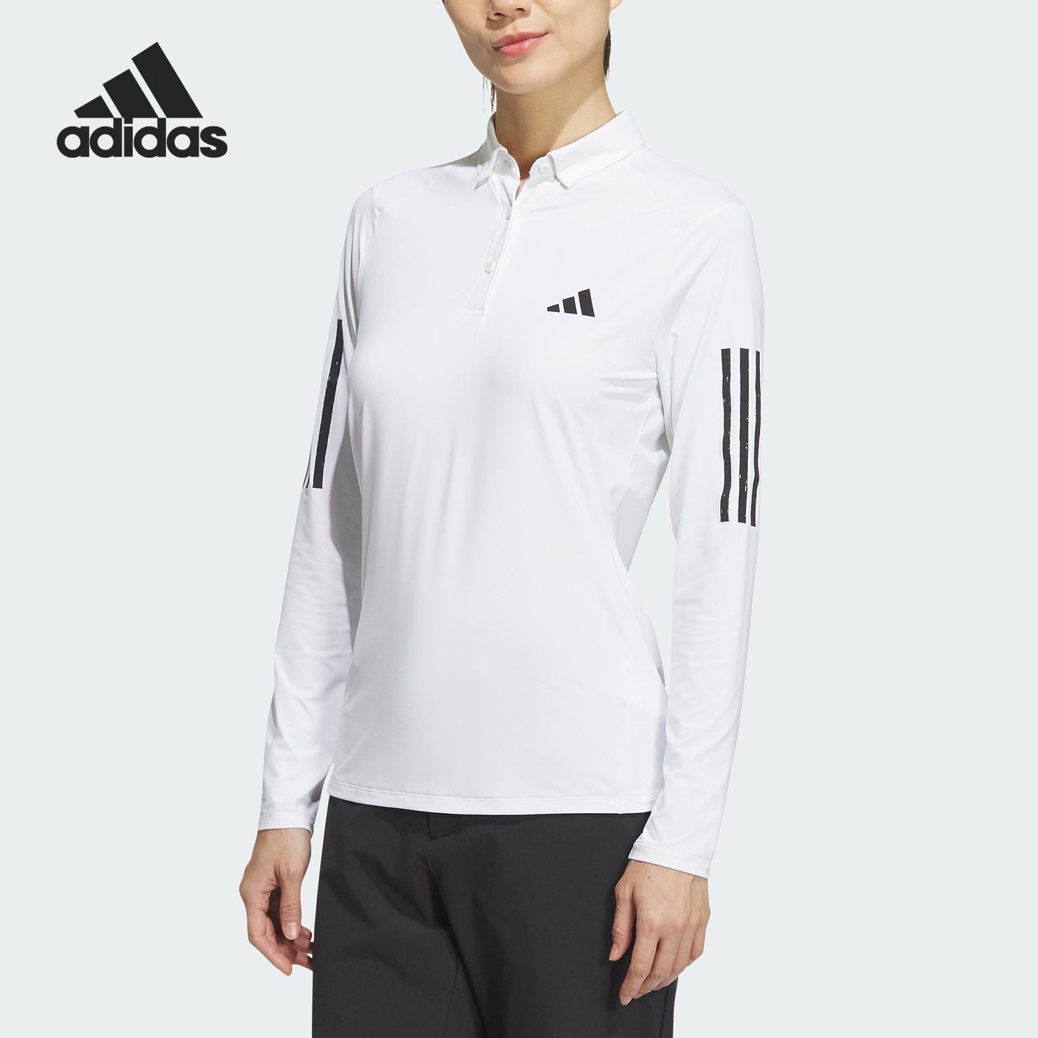 Adidas/阿迪达斯正品AEROREADY 女士透气长袖POLO衫IN6569,运动服/休闲服装,运动POLO衫,淘宝优惠券,粉丝福利购,淘宝优惠卷