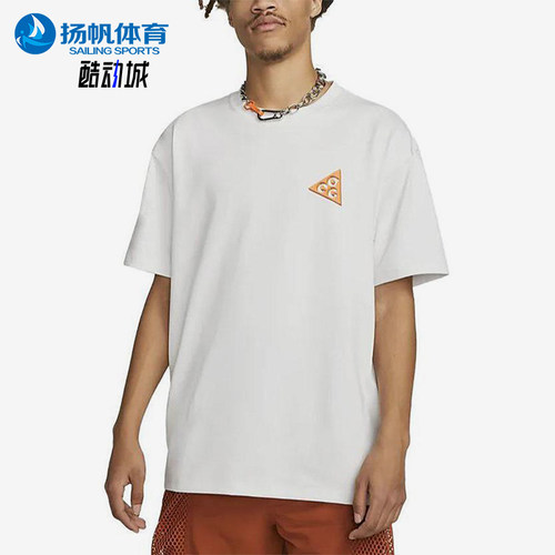 Nike/耐克正品2025 男士印花圆领透气针织经典休闲短袖FB8125-121