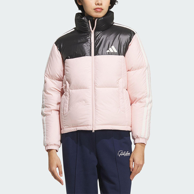 Adidas/阿迪达斯正品2025秋季款女士休闲立领保暖羽绒服KC2483