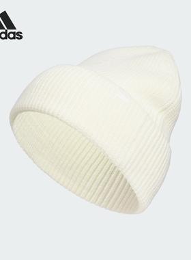 Adidas/阿迪达斯正品2025年秋季款男女运动保暖绒线帽KC0245