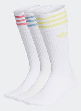 Adidas/阿迪达斯正品三叶草男女运动休闲长筒袜三双装 H32329