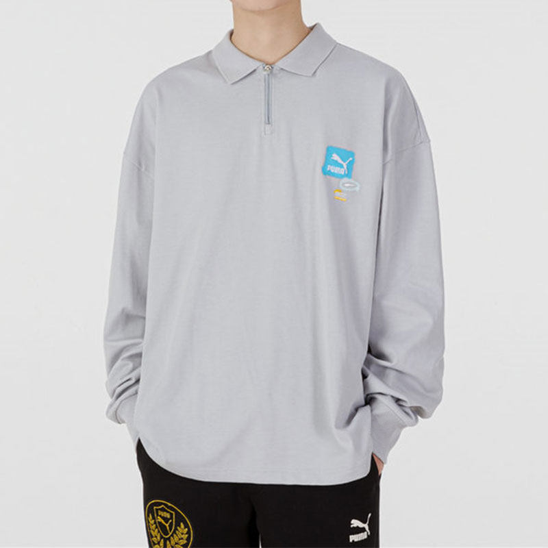 Puma/彪马正品当季新款男子休闲翻领长袖POLO衫 536075-19,运动服/休闲服装,运动POLO衫,淘宝优惠券,粉丝福利购,淘宝优惠卷