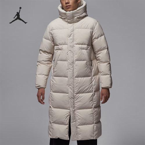 Nike/耐克正品JORDAN男士休闲保暖长款连帽运动羽绒服FV7270-104