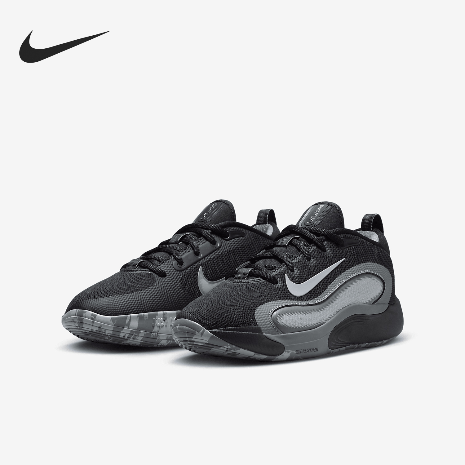 Nike/耐克正品耐磨夏季儿童轻盈缓震运动透气性篮球鞋 FN4384-001