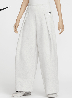 Nike/耐克官方正品秋季新款女士宽松简约休闲阔腿长裤FV8053-013