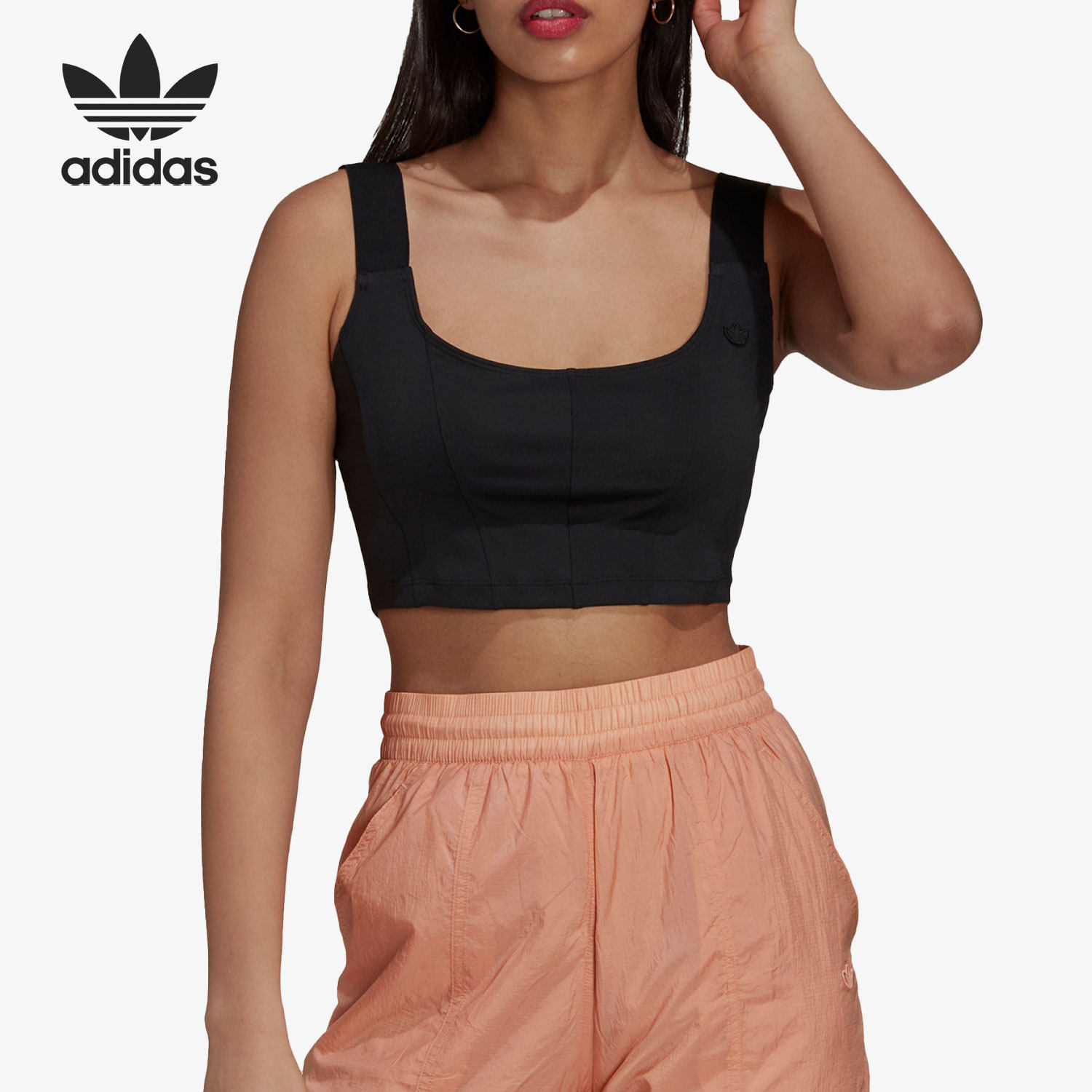 Adidas/阿迪达斯官方正品三叶草当季新款女子训练运动背心H43938,运动服/休闲服装,运动T恤,淘宝优惠券,粉丝福利购,淘宝优惠卷