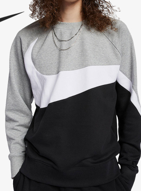 Nike/耐克正品Big Swoosh休闲男子圆领套头卫衣 AR3089-011
