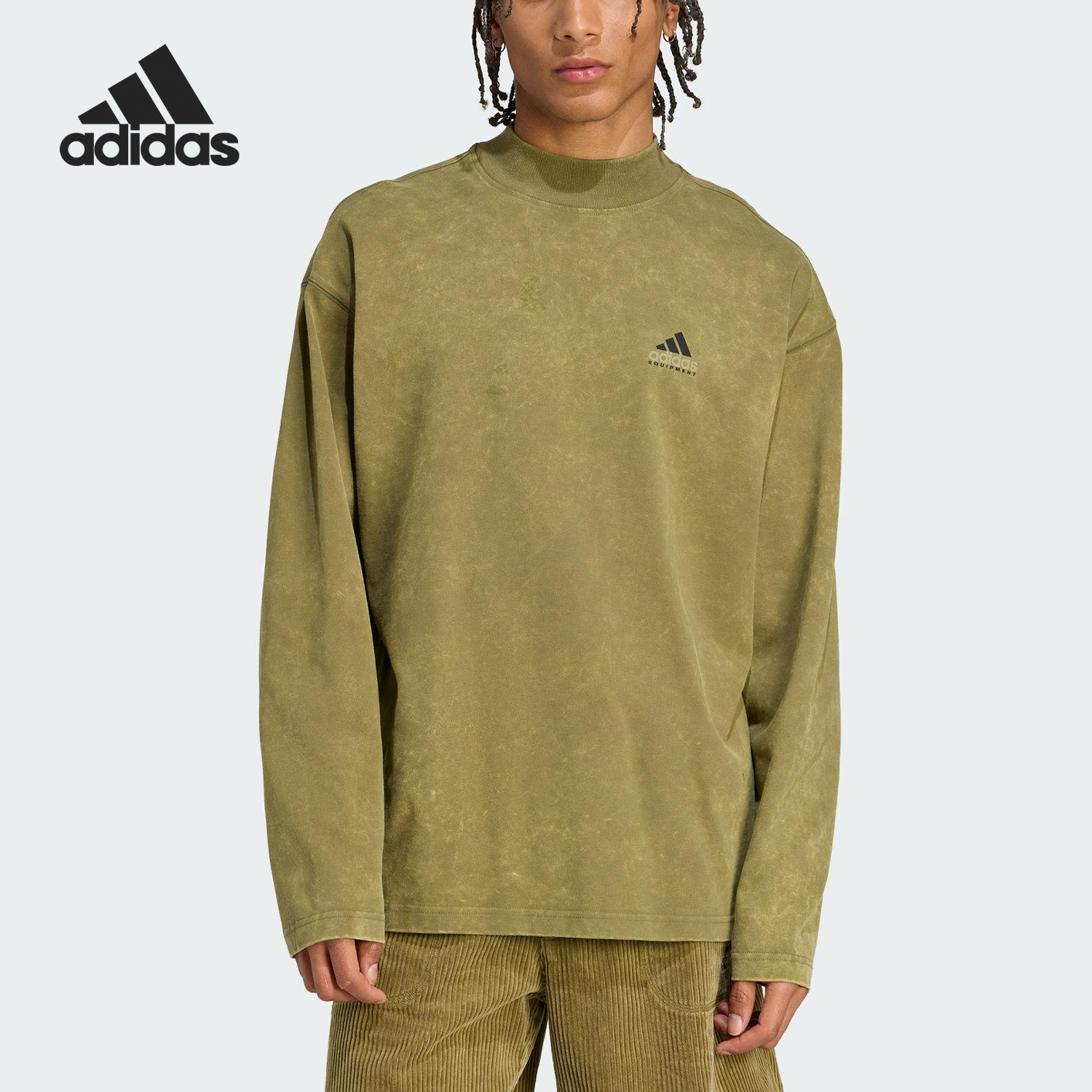 阿迪达斯男士简约长袖T恤