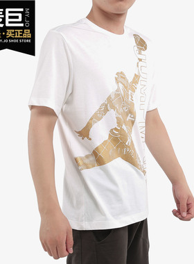 Nike/耐克正品 当季男子新款休闲运动烫金飞人LOGO半袖T恤 CK1189