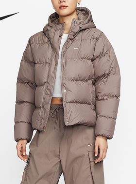 Nike/耐克官方正品2025秋季款女士运动连帽保暖羽绒服IH0728-214