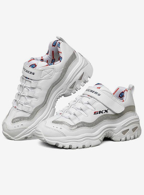 Skechers/斯凯奇正品新款大童魔术贴复古舒适老爹鞋熊猫鞋302086L