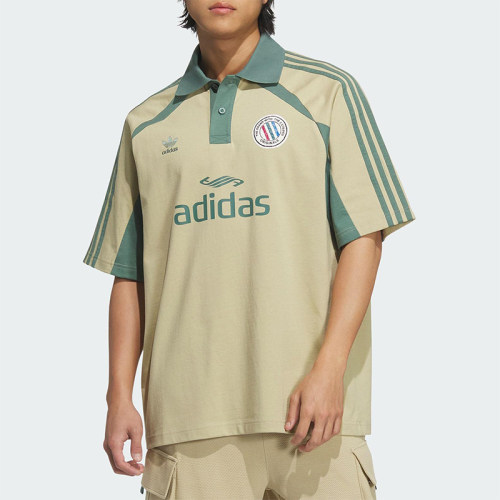 Adidas/阿迪达斯正品三叶草男士宽松拼接经典复古Polo衫KD0946