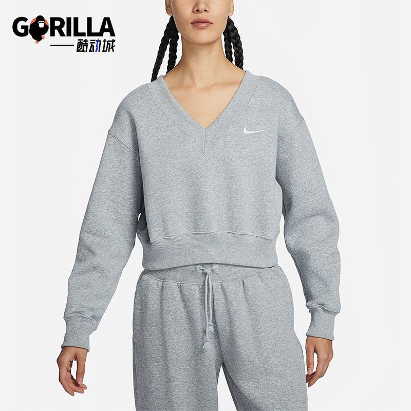 Nike/耐克女士V领套头卫衣