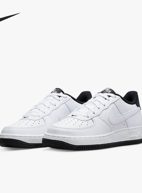 Nike/耐克正品AIR FORCE 1 AF1女子GS大童时尚板鞋DV1331-100