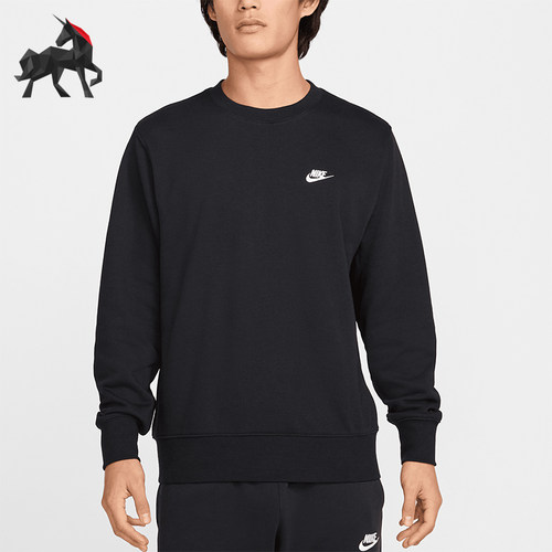 Nike/耐克正品新款男士户外刺绣柔软保暖圆领卫衣FN3889-010