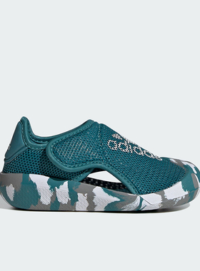 Adidas/阿迪达斯正品休闲运动新款小童魔术贴透气沙滩凉鞋ID3420