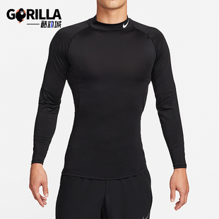 Nike/耐克正品春秋男士运动修身经典印花健身长袖T恤FB7909-010