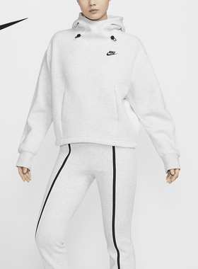 Nike/耐克官方正品Sportswear女士简约宽松连帽卫衣FV6323-013