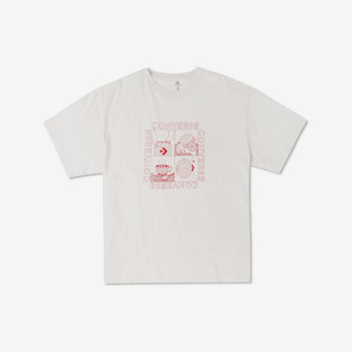 Converse/匡威正品夏季新款男子宽松透气耐磨短袖10024612-A03