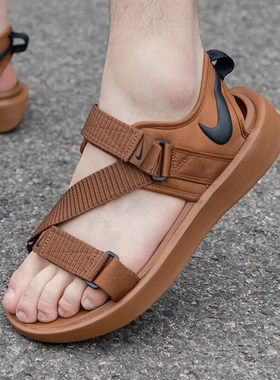 Nike耐克凉鞋正品沙滩鞋夏季新款拖鞋轻便男鞋凉拖鞋DJ6605-201