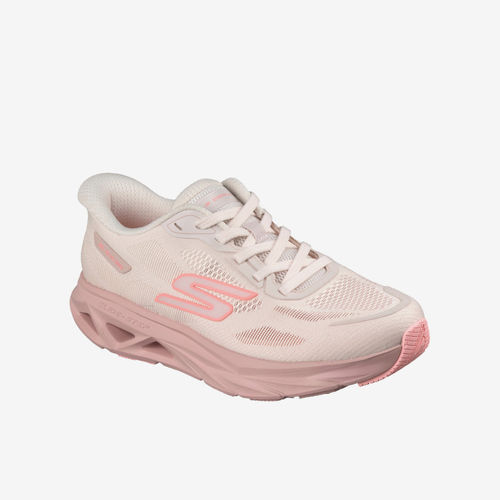 Skechers斯凯奇正品女子减震透气系带轻便舒适跑步鞋129827-LTPK