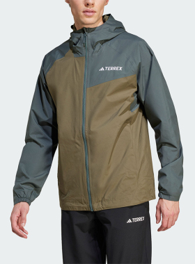 Adidas/阿迪达斯正品秋季男士登山户外徒步运动外套JD8355