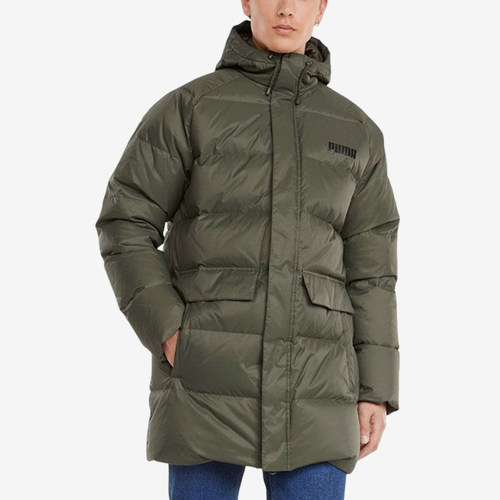 Puma/彪马正品秋冬新款男士中长款保暖连帽羽绒服846326-44