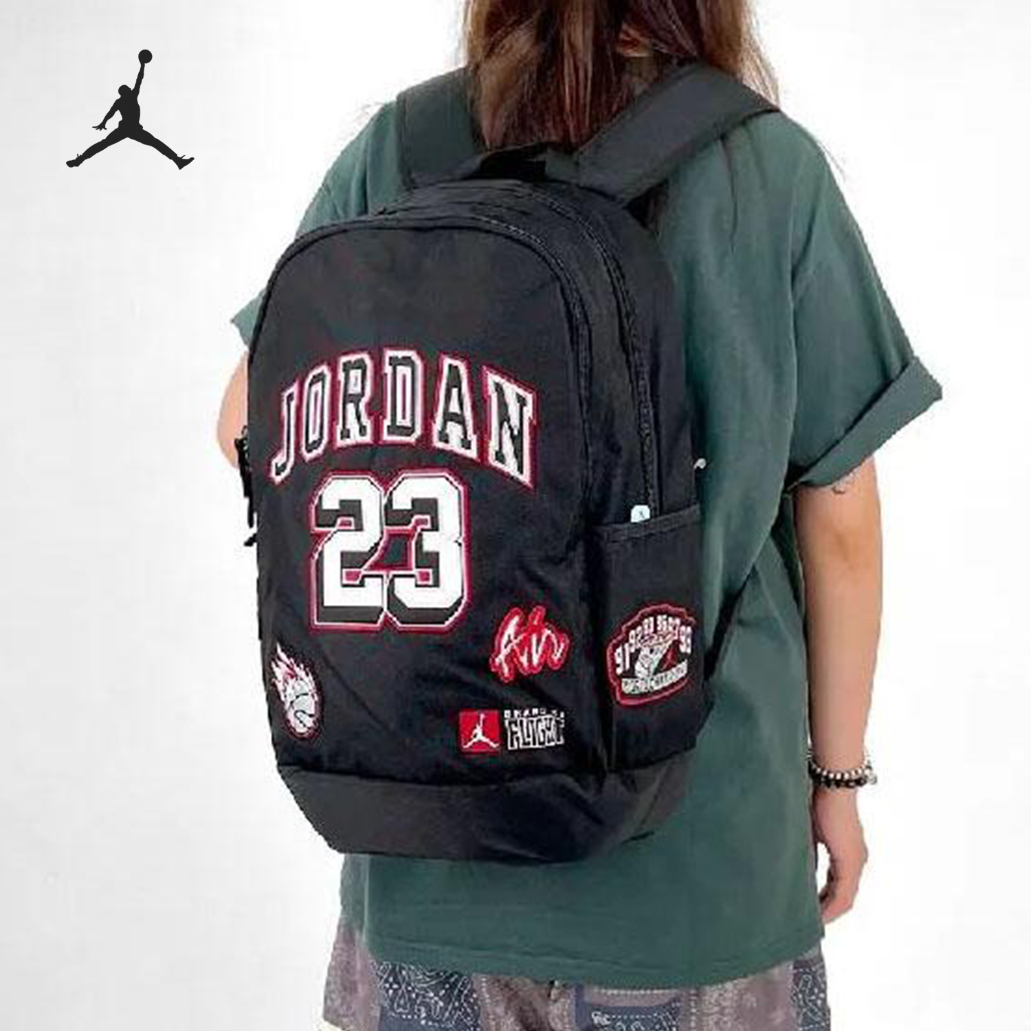 Nike/耐克正品JORDAN男女篮球训练收纳双肩包JD2433006AD-002