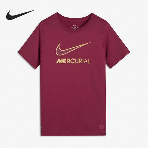 Nike/耐克正品CR7 C罗大童足球圆领运动休闲短袖T恤913904-010