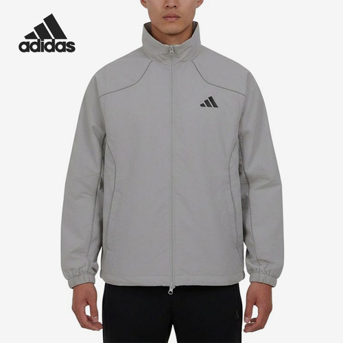 Adidas/阿迪达斯正品立领拉链夹克新款男跑步夹克外套KY9984