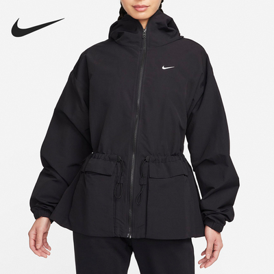 Nike/耐克正品春季新款女士拒水防晒梭织连帽夹克FN3670-010