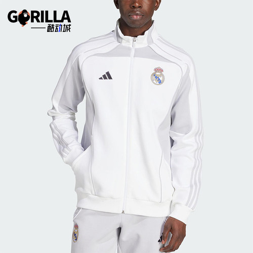 Adidas/阿迪达斯正品2025秋季款男士立领训练线条运动外套JN3069