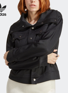 Adidas/阿迪达斯官方正品三叶草春季女子休闲运动夹克外套IB5796