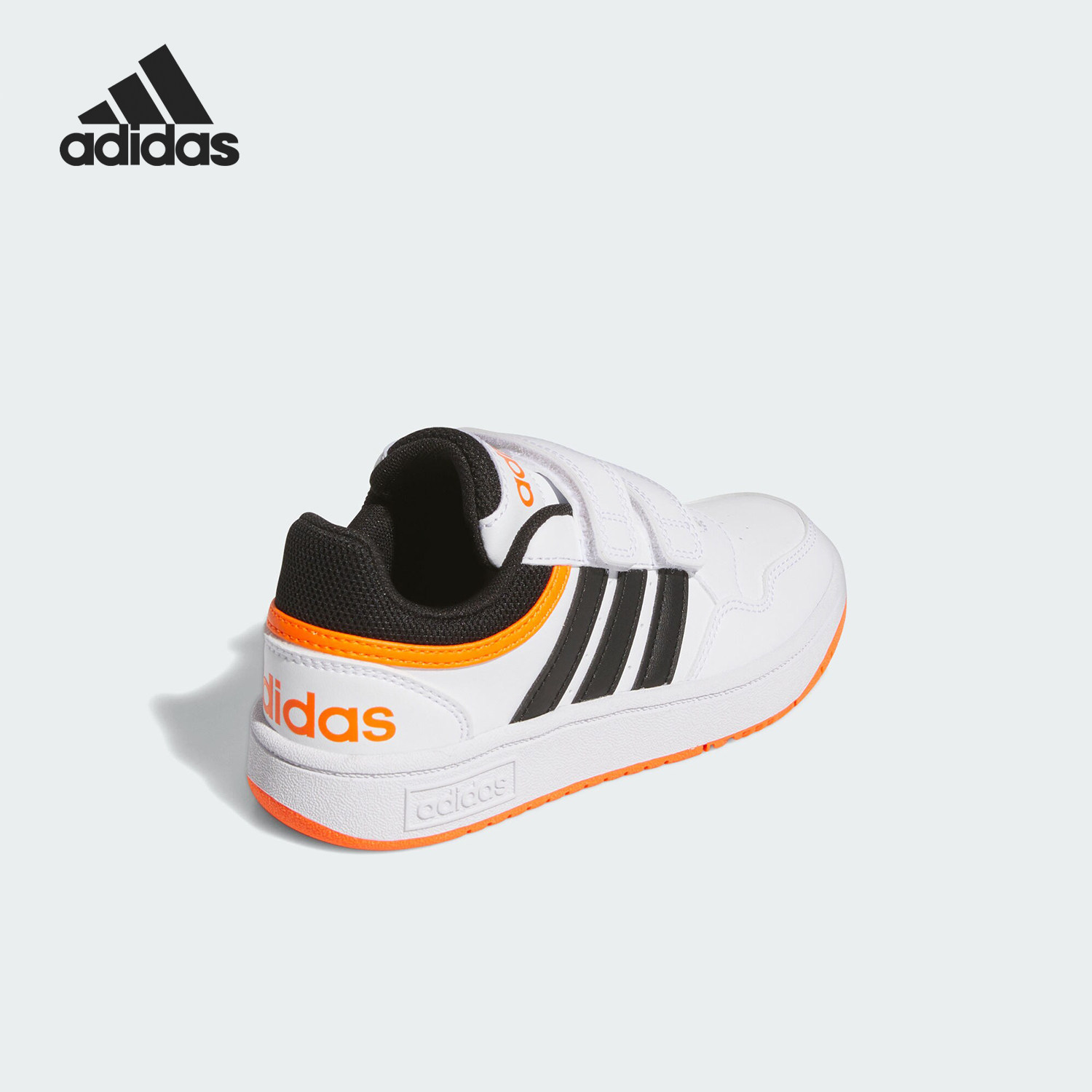 阿迪达斯小童魔术贴低帮运动鞋