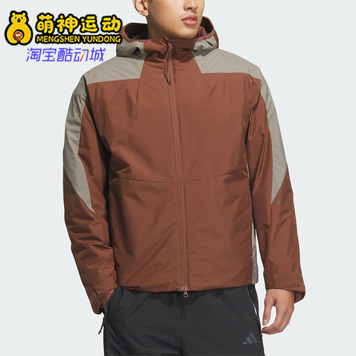 Adidas/阿迪达斯正品秋冬新款男士梭织拼接加绒外套JZ8414