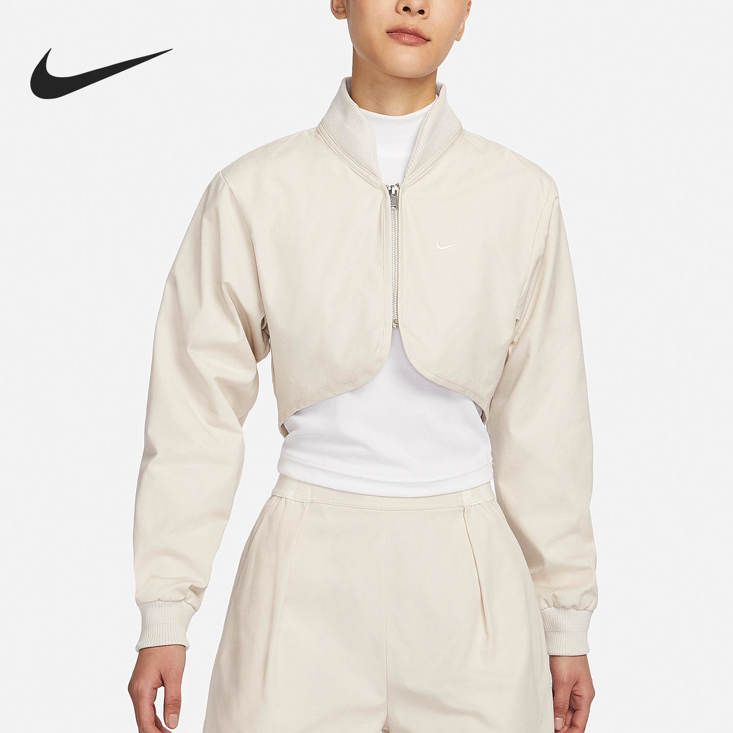Nike/耐克正品春季新款女士时尚休闲短款立领外套FN2241-104