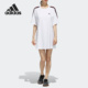 FJ6882 女子透气简约休闲圆领连衣裙 Adidas 阿迪达斯正品
