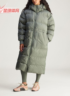 Adidas/阿迪达斯正品SMC新款女灰绿宽松保暖夹克外套KA7427