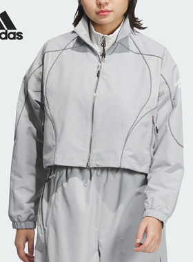 Adidas/阿迪达斯官方正品FUSTL WV JKT女士休闲运动外套JJ1079