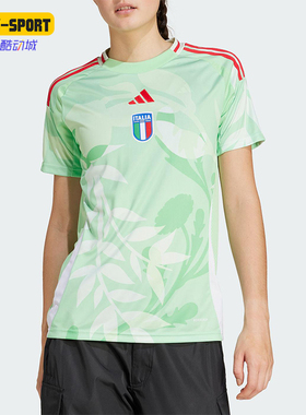 Adidas/阿迪达斯正品FIGC A JSY W女士经典足球运动短袖JF0600