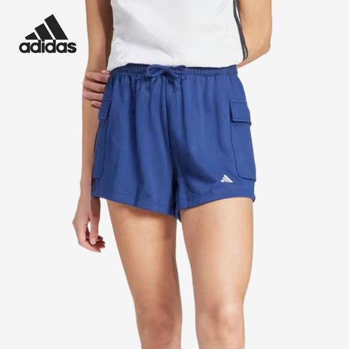Adidas/阿迪达斯正品ESSENTIALS纯色工装女士经典训练短裤JC5702