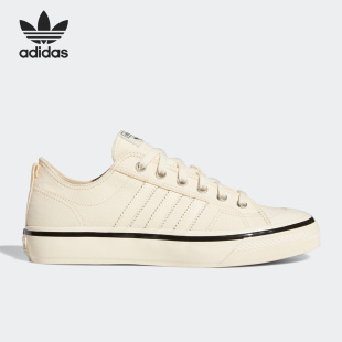 阿迪达斯官方正品 三叶草Nizza GX8340 Adidas 74男女帆布鞋 板鞋