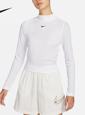 Nike/耐克官方正品当季新款女子运动休闲长袖T恤DV7881-100