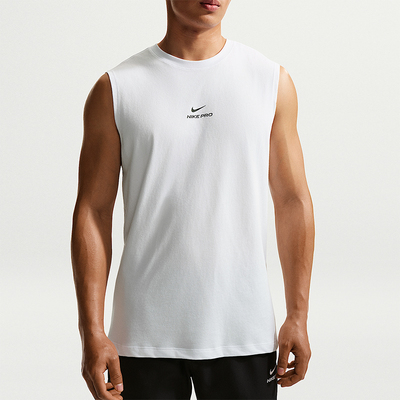 Nike/耐克NikePro速干无袖训练上衣经典训练背心T恤IM4900-100