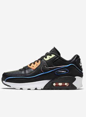 Nike/耐克正品AirMax90SE新款儿童黑色鞋经典跑步鞋CK4068-01