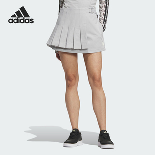 Adidas/阿迪达斯官方正品当季新款女士休闲百褶短裙半身裙JN3514